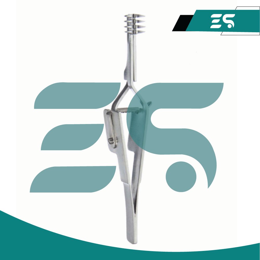 01 Heiss Skin Retractor 4X4 Prongs 10cm, Cross Action - Image 1