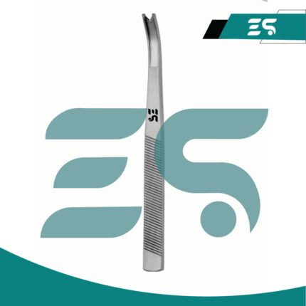 Blume Guarded Osteotome 18cm, 6mm V-Shaped Tip Curved