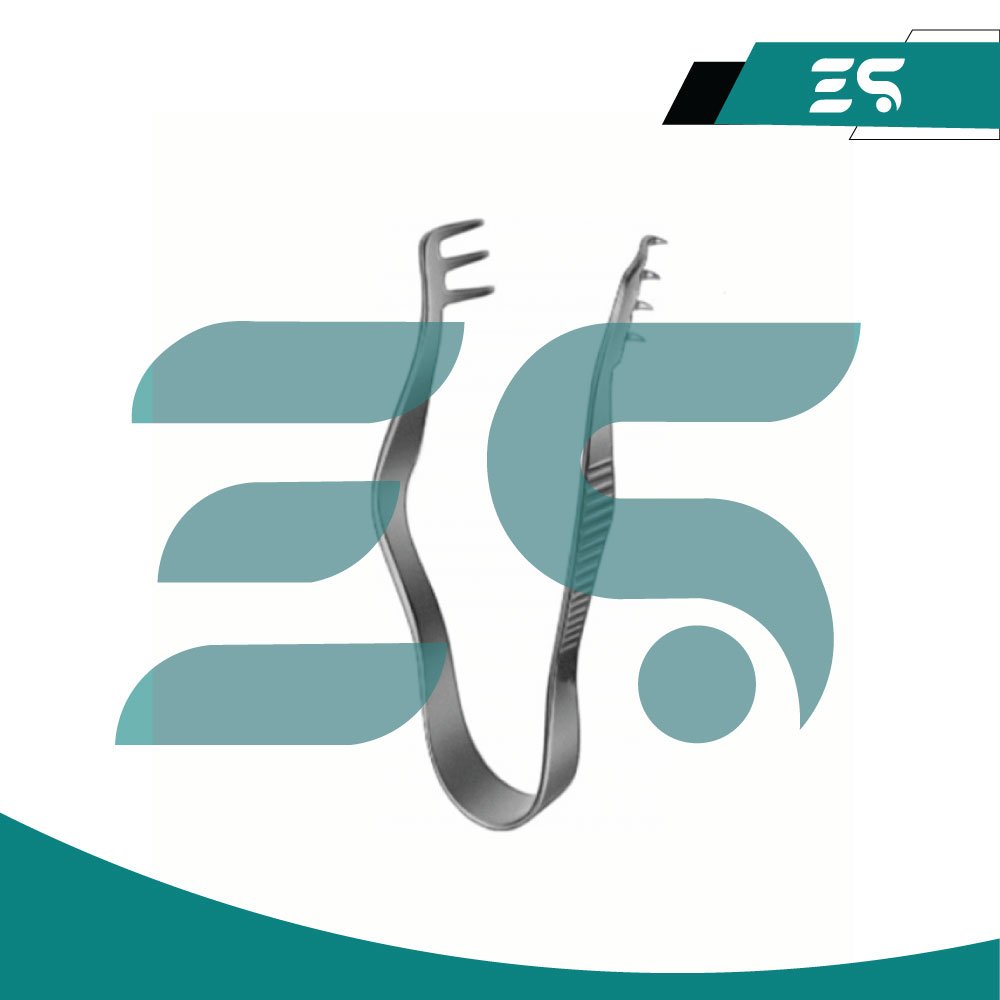 02 Finsen Retractor 3X4 Prongs 7cm - Image 2