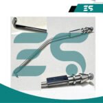 Suction Tube Angled Tip With Finger Cut OFF, 30 Degree Angled