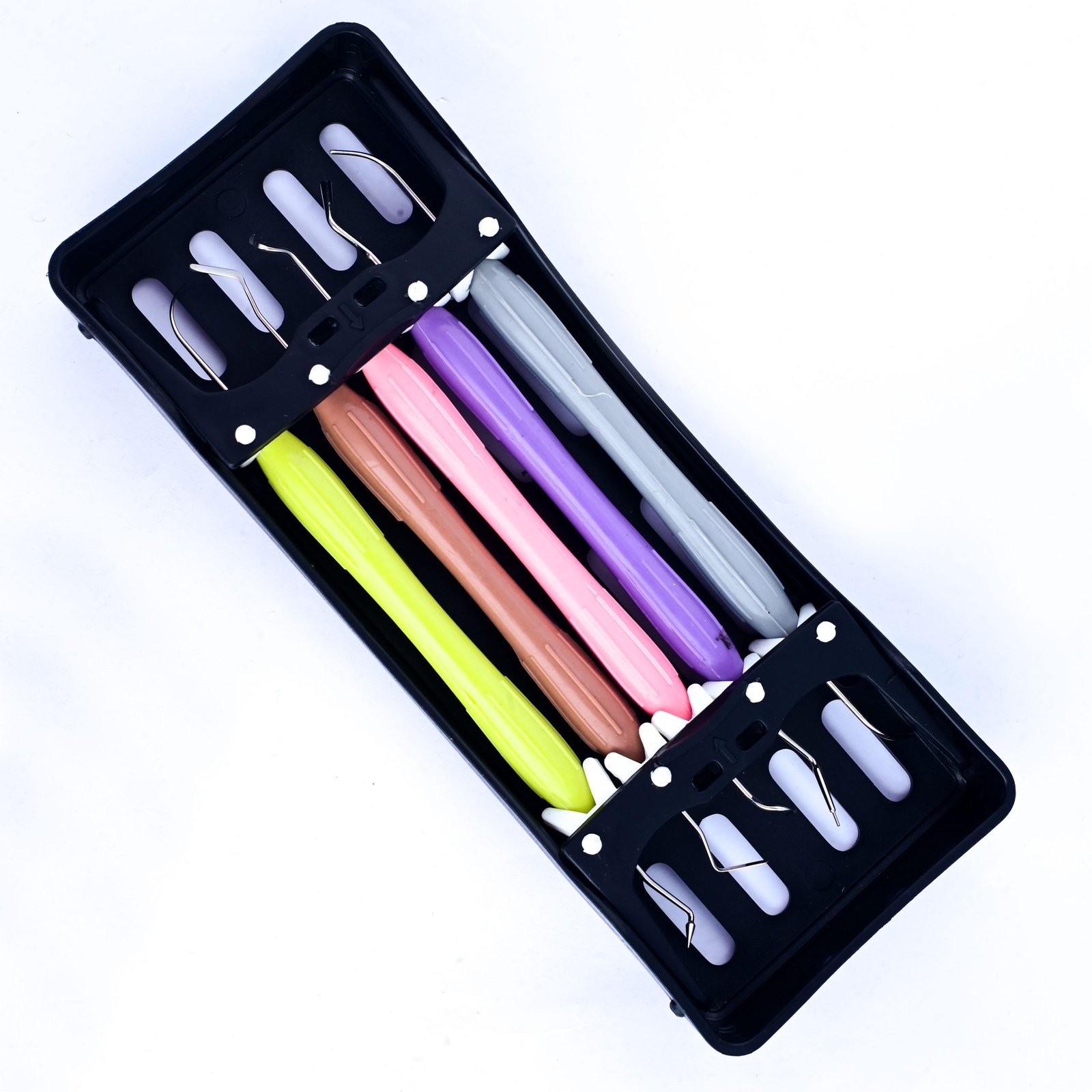01 05 Pcs Dental Instruments Composite Filling & Restorative Instruments for Aesthetic Restoration & Layering Dental Filling Instruments with Silicon Handles - Image 2