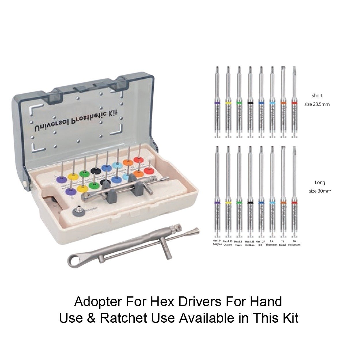 01 Dental Instruments Implant Prosthetic Kit Machine Use - Image 1