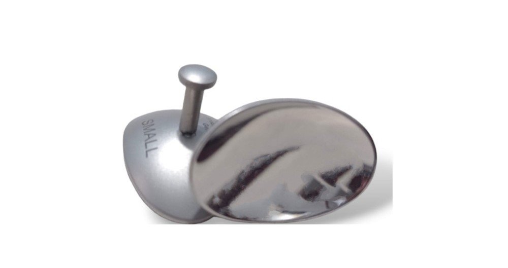 01 Eye Shield 26X18mm Small, Stainless Steel, Pair of 2 - Image 1