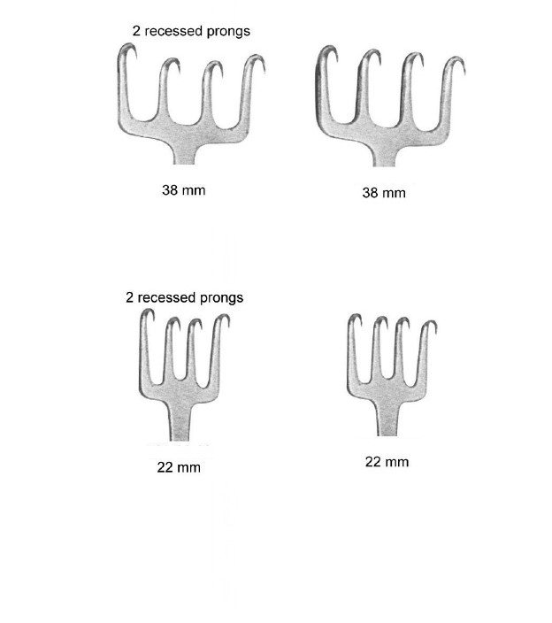 01 Freeman Rake Retractors Lenght 7”/18cm - Image 1