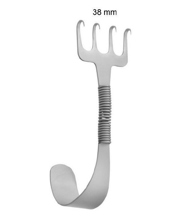 01 Gorney Rake Retractor with spring neck, 38mm Blade - Image 1