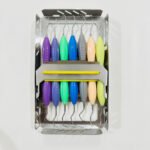 GRACEY CURETTES SET OF 7 DENTAL INSTRUMENTS SILICONE HANDLE