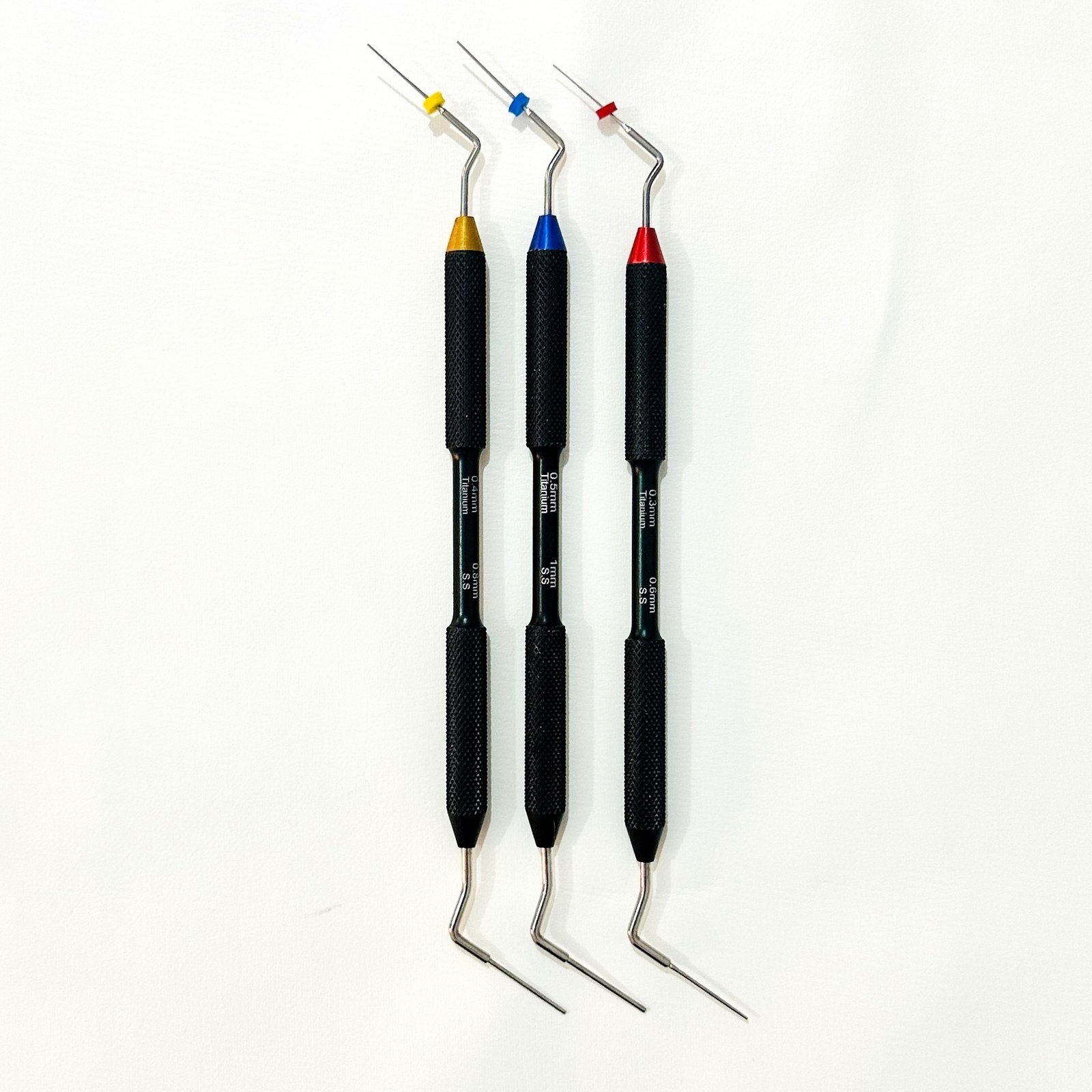 01 ENDODONTIC HAND PLUGGERS SET OF 3 DENTAL INSTRUMENTS - Image 1