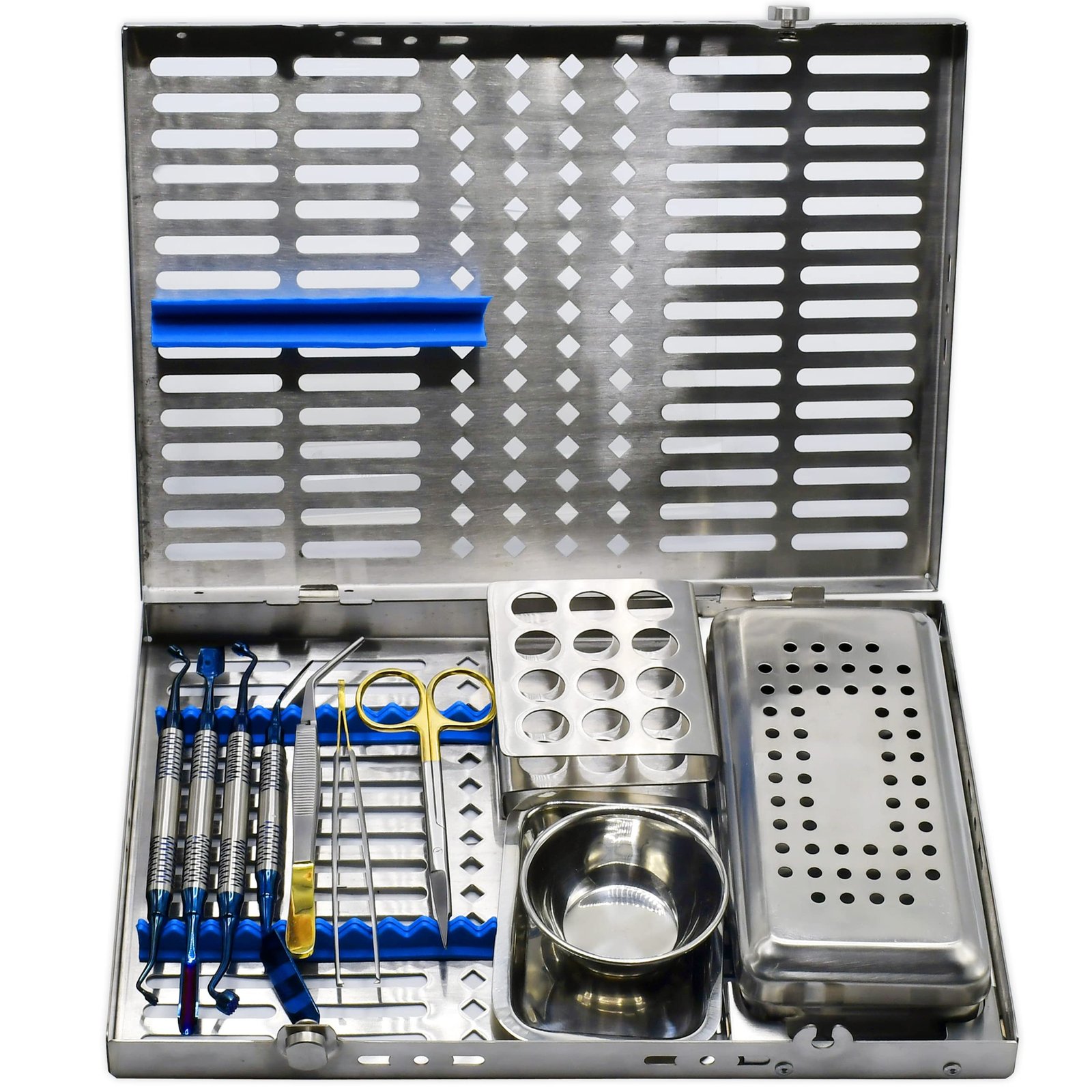 02 PRF – GRF Box with Instruments Platelet Rich Fibrin (PRF) Bone Grafting Dental Instruments - Image 1