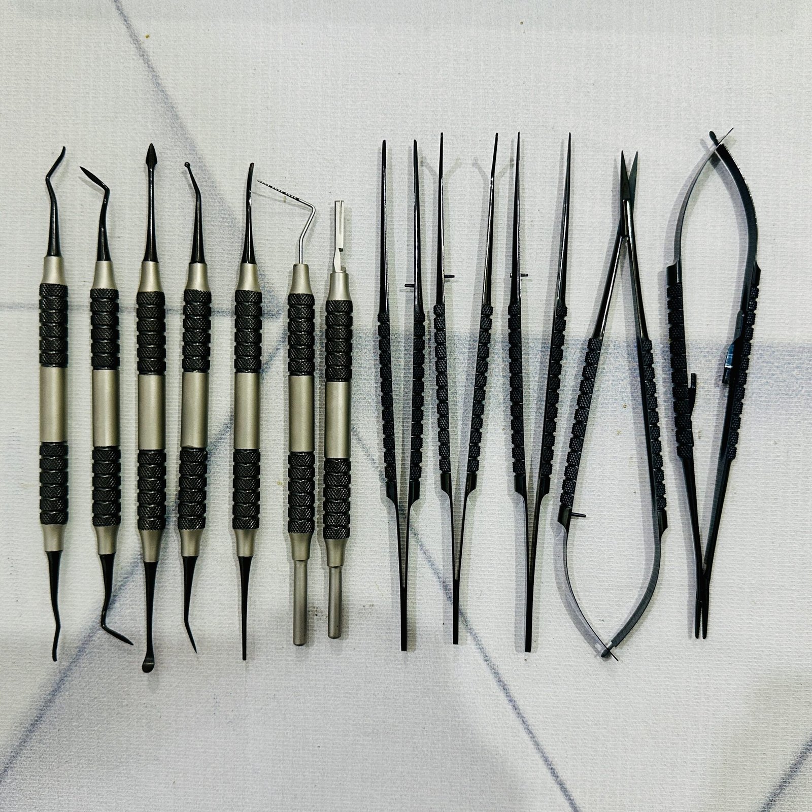 03 Dental Instruments Micro Periodontal Surgery Kit Needle Holder Scissor Suture Forceps - Image 1