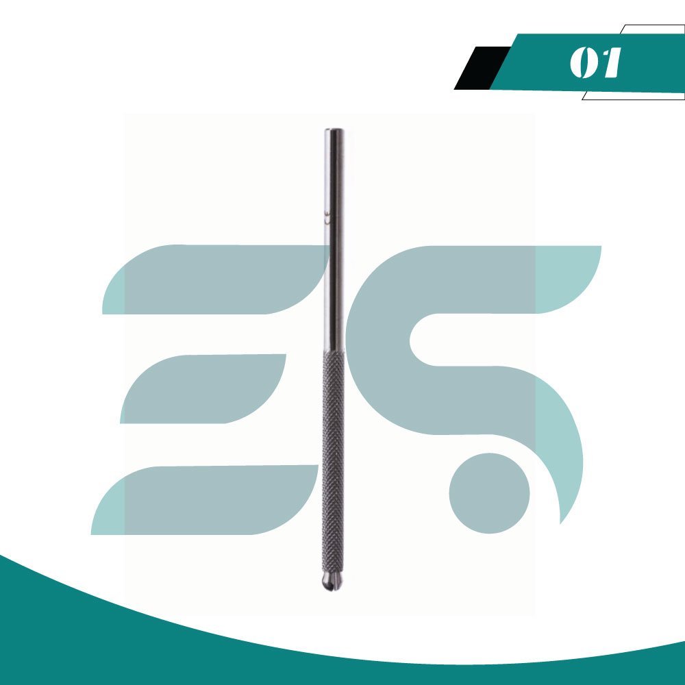 03 Beaver Scalpel Handle 12.5cm Round - Image 1