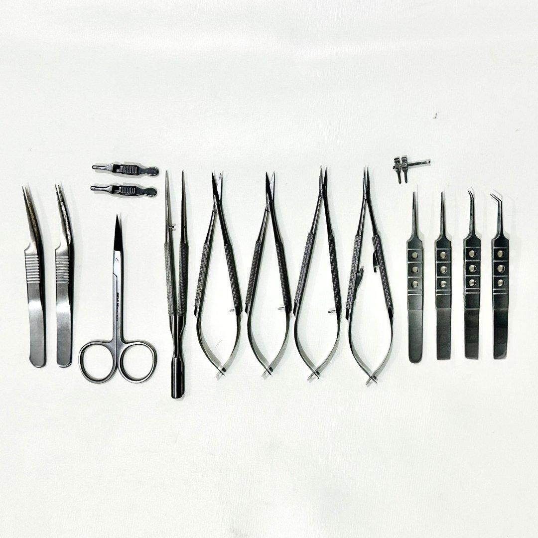04 Revlis Microvascular Hand Surgery Clamp Instruments Kit - Image 1