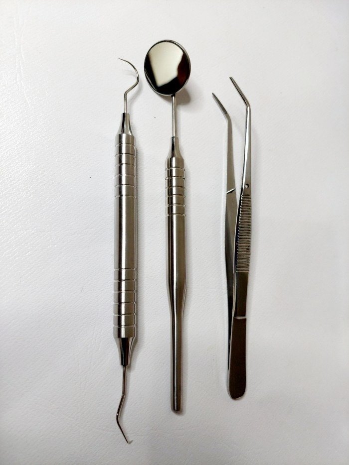 Diagnostic Instruments Basic Examination Set mouth mirror, probe and explorer Dental Instruments - Image 1