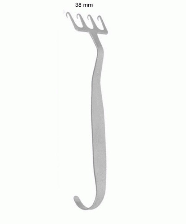 Freeman Face Lift Retractor Lenght 7”18cm, with bent neck Freeman Face Lift Retractor Lenght 7”/18cm, with bent neck - Image 2