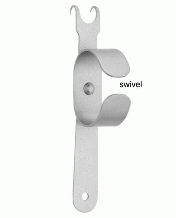 Martinez Kilner Retractors 2 sharp hooks, Swivel, with thimble, 8cm Martinez Kilner Retractors 2 sharp hooks, Swivel, with thimble, 8cm - Image 1