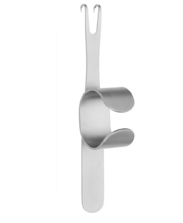 Martinez Kilner Retractors 2 sharp hooks, with thimble, 11.5cm Martinez Kilner Retractors 2 sharp hooks, with thimble, 11.5cm - Image 1