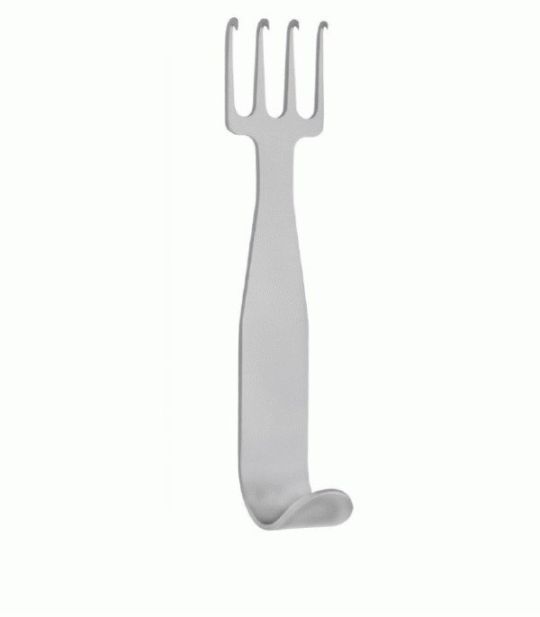 Maxwell Flap Retractor 4 Sharp Prongs Length 4”10cm Cottle Retractor With Finger Ring, 5.5cm - Image 2