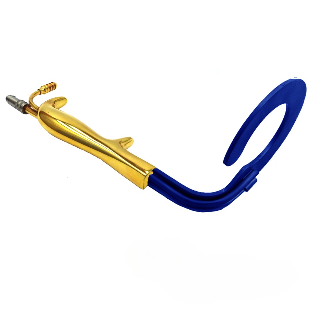 C Circular Breast Retractor Insulated With Fiber Optic Light Guide and Suction Tube C Circular Breast Retractor Insulated With Fiber Optic Light Guide and Suction Tube - Image 1