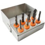 Dental Implant Drills Burs Black Titanium Coated 8 Pcs - Image 2