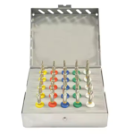 Dental Implant Conical Drills Kit with Stopper External Guide Drills 25 pieces