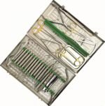33 PCS ADVANCED DENTAL INSTRUMENTS IMPLANT ORAL SURGERY KIT IMPLANTOLOGY SCALPLES AND BLADEAS MOUTH MIRROR PROBE AND EXPLORER